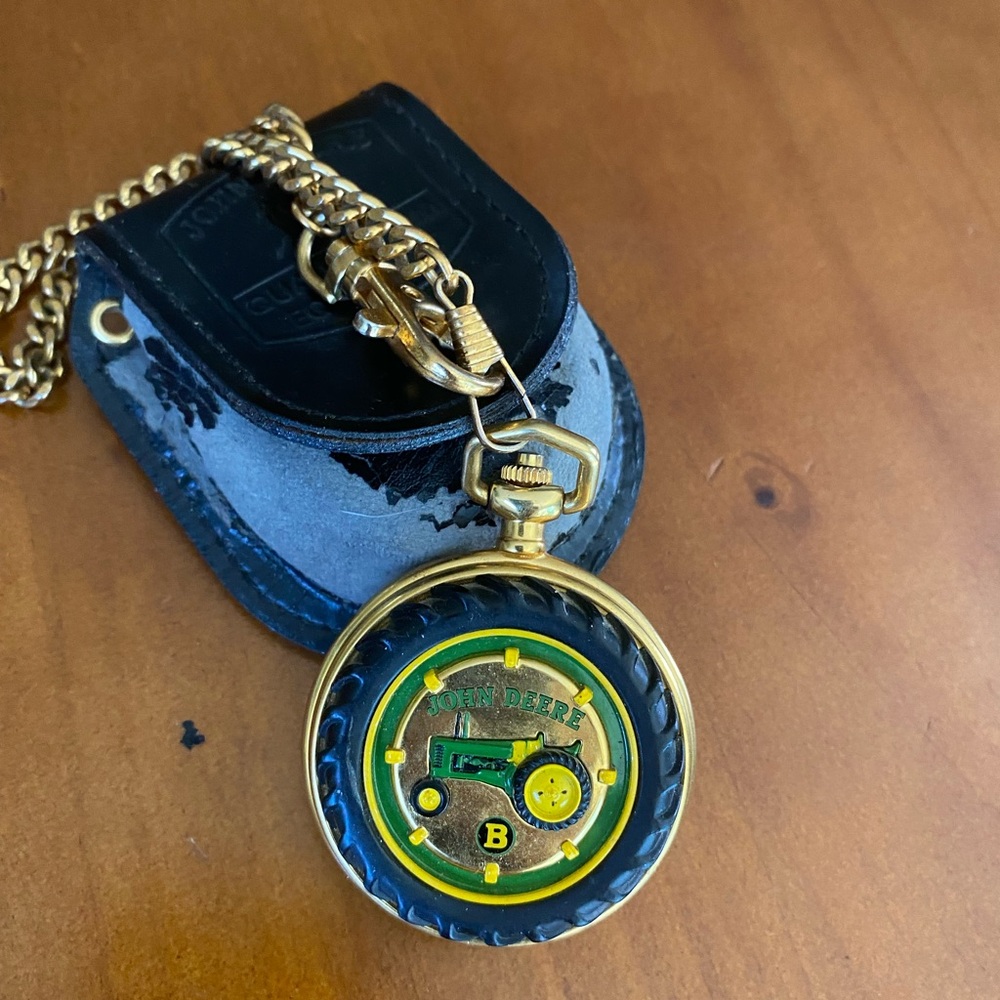 John Deere Gold and Green Vintage Watch